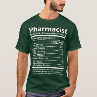 Farmaceutische indicatie: nutritionele en onmisken t-shirt