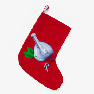 Farmaceutische symbolen kleine kerstsok