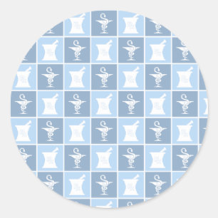 Farmaceutische symbool   apotheker   Farmaceutisch Ronde Sticker
