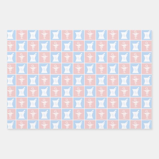 Farmaceutische symbool | Farmaceutische farmacie T Inpakpapier Vel (Voorkant)