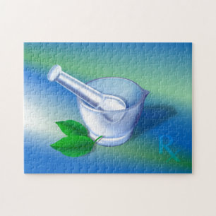 Farmaceutische symbool legpuzzel