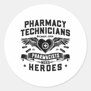 Farmaceutische technici Technicus Tech Ronde Sticker