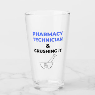Farmaceutische technicus en drukkerij 2 glas