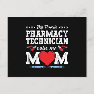 Farmaceutische technicus noemt me mam Tech Pharmac Briefkaart