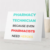 Farmaceutische technicus omdat zelfs apothekers 2 kaart (Voorkant)