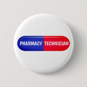 Farmaceutische technicus ronde button 5,7 cm (Voorkant)