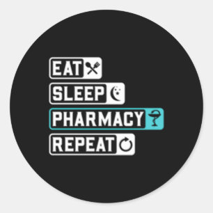 Farmaceutische technicus ronde sticker