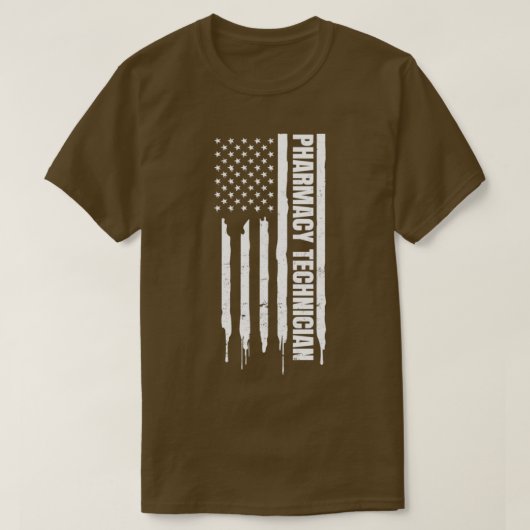 Farmaceutische technicus Shirt Patriotic US Americ (Design voorkant)