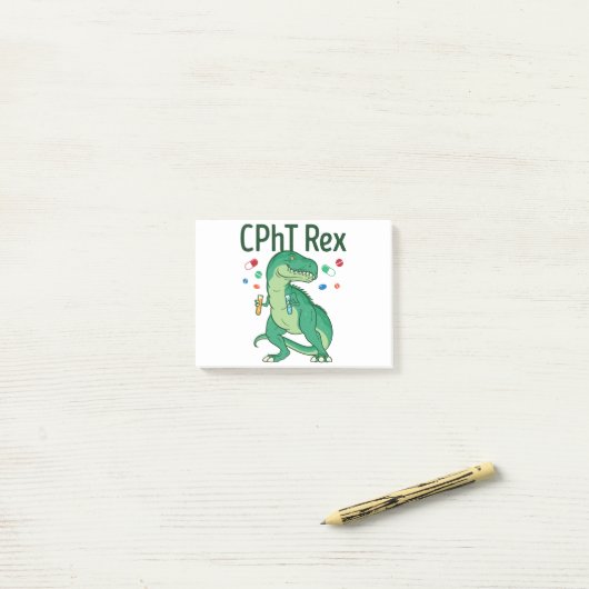 Farmaceutische technicus Tech CPhT Rex Post-it® Notes (Op bureau)