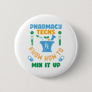 Farmaceutische technieken weten hoe ze moeten word ronde button 5,7 cm