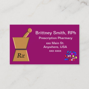 Farmaceutische Visitekaartjes Pestle en Mortar ll