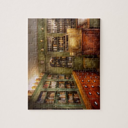 Farmaceutische vorm - zaal - het dispensarium legpuzzel (Verticaal)