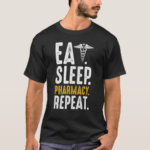Farmacie Herhaal farmaceutisch beroep in de gezond T-shirt