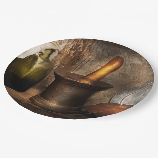 Farmacie - Pestle - Home remedies Papieren Bordje (Gekanteld)