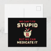 Farmacie Technicus We kunnen geen griezelige apoth Briefkaart (Voorkant / Achterkant)