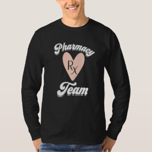 Farmacie Technisch Team Pharmacy Week Rx Roze Hear T-shirt