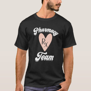 Farmacie Technisch Team Pharmacy Week Rx Roze Hear T-shirt