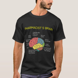 Farmacischer Brain Funny Pharmacist Pharmacy Techn T-shirt