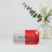 FARMACIST - apotheek van de rode pil Visitekaartje (Staand voorkant)