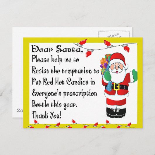 Farmacist Funny kerstcadeautjes Feestdagenkaart (Voorkant / Achterkant)