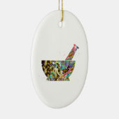 Farmacist Pestle en Mortar Keramisch Ornament (Rechts)