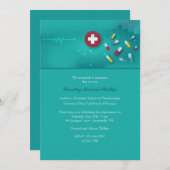 Farmacologie Afstuderen Invitation Kaart (Voorkant / Achterkant)