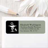 Farmacologie kom van Hygenia symbool Etiket (Insitu)