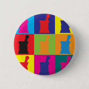 Farmacologische Pop Kunst Ronde Button 5,7 Cm