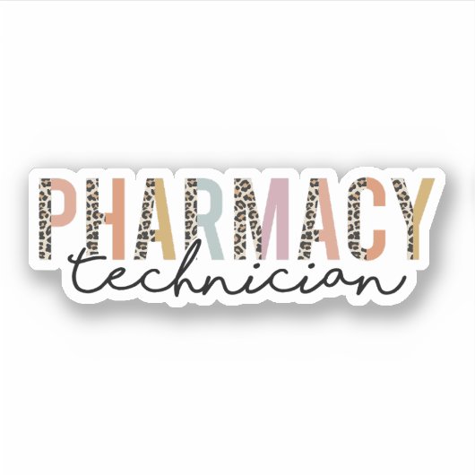 Farmacotherapeutische technicus, Funny Pharmacy Te Sticker (Voorkant)