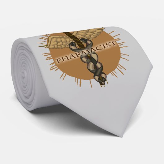 Farmacotherapie Caduceus Stropdas (Opgerold)