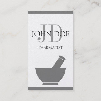 Farmacotherapie Compounding Pharmacy Mortar Pestle Visitekaartje