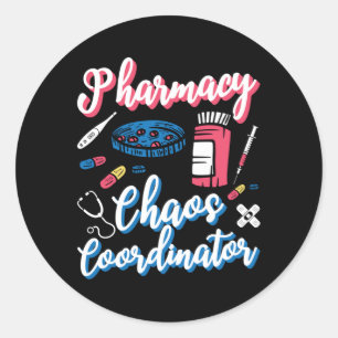Farmacotherapie Coördinator Farmacie Ronde Sticker