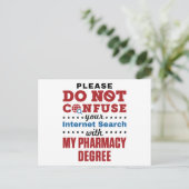 Farmacotherapie Funny Quote Pharmacy Grage Briefkaart (Staand voorkant)