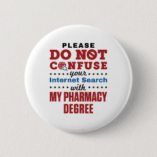 Farmacotherapie Funny Quote Pharmacy Grage Ronde Button 5,7 Cm