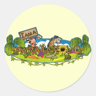 Farmaholic Logo Ronde Stickers