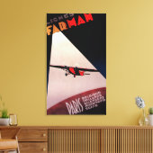 Farman Airlines Farman 300 Monoplane Promo Post Canvas Afdruk (Insitu (Woonkamer))