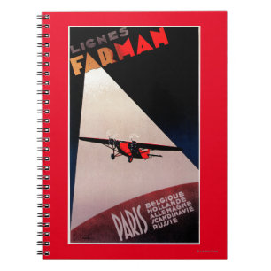 Farman Airlines Farman 300 Monoplane Promo Post Notitieboek