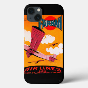 Farman Brothers Airlines F-170 Monoplane Poster iPhone 13 Hoesje