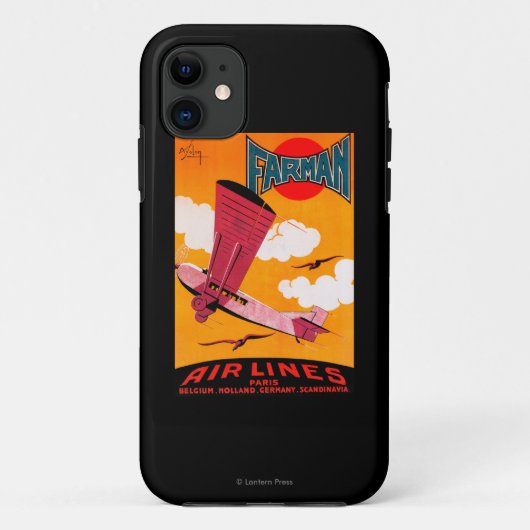 Farman Brothers Airlines F-170 Monoplane Poster Case-Mate iPhone Case (Achterkant)