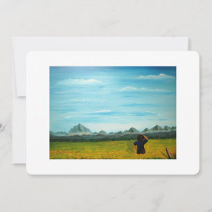 Farmer Canola Boerderij Wedding Invitation