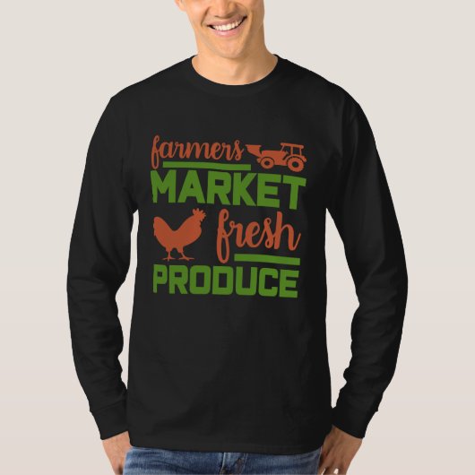 Farmer Chicken Farming Tractor Farm T-shirt (Voorkant)