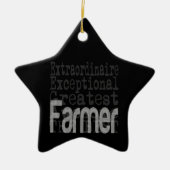 Farmer Extraordinaire Keramisch Ornament (Voorkant)