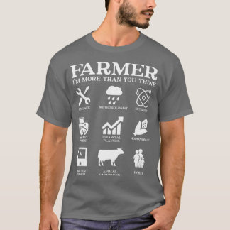 Farmer Gift Idea Farming Agriculture Patriotic T-shirt