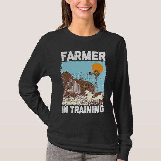 Farmer In Training I Agriculture Farming T-shirt (Voorkant)
