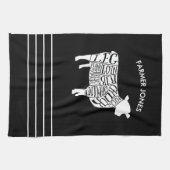 Farmer mouton Coupes de viande Cuisine Serviette B (Horizontal)