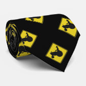 Farmer op Tractor Diamond Shape Sign Stropdas (Opgerold)