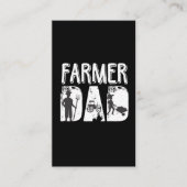Farmer Pap Agriculture Father Farming Tractor Visitekaartje (Voorkant)