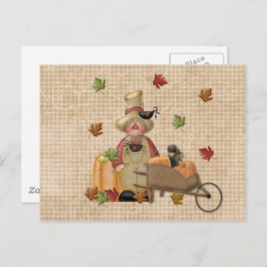 Farmer Scarecrow Briefkaart (Voorkant / Achterkant)