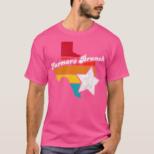 Farmers Branch Texas Vintage Gedecoreerde Souvenir T-shirt