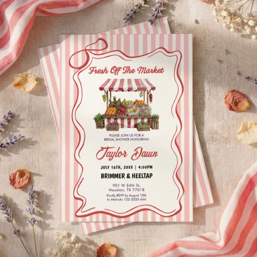 Farmers Market Bridal Shower Invitation